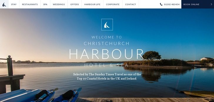 Site christchurch-harbour-hotel.co.uk background and images