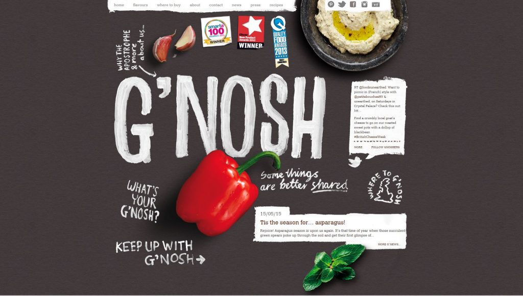 Gnosh.co.uk site design