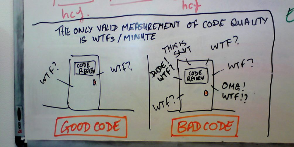 The only valid measurement of code quality is WTFs/minute
