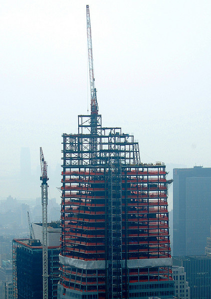 Construction of a skyscraper